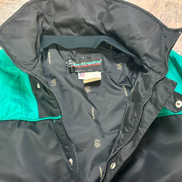 ~~Vintage Men's 80s ARCTIC CAT Arcticwear Jacket LT Snowmobile Cross Country USA - Picture 2 of 9